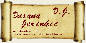 Dušana Jerinkić vizit kartica